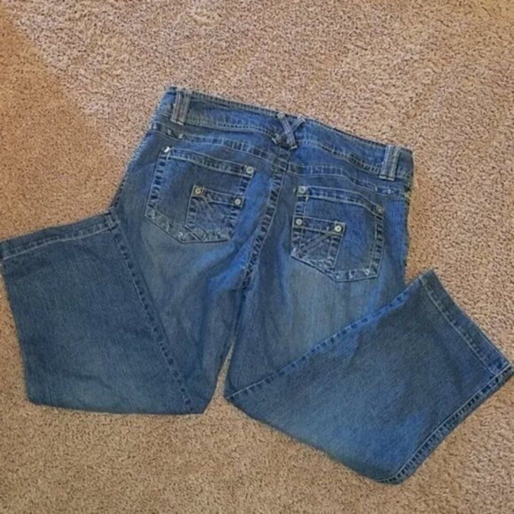 Vezucci Jeans Capris Cropped Pants Denim Woman's Size 10 WOMAN'S - Picture 7 of 10